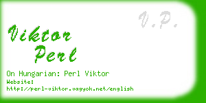 viktor perl business card